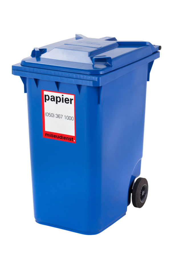 360L kunststof papiercontainer